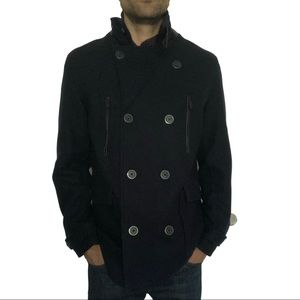 Kenneth Cole Reaction Pea coat in navy blue